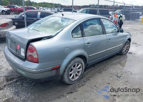 2004 Volkswagen Passat Gls from USA, damaged, VIN WVWPD63B24P332392